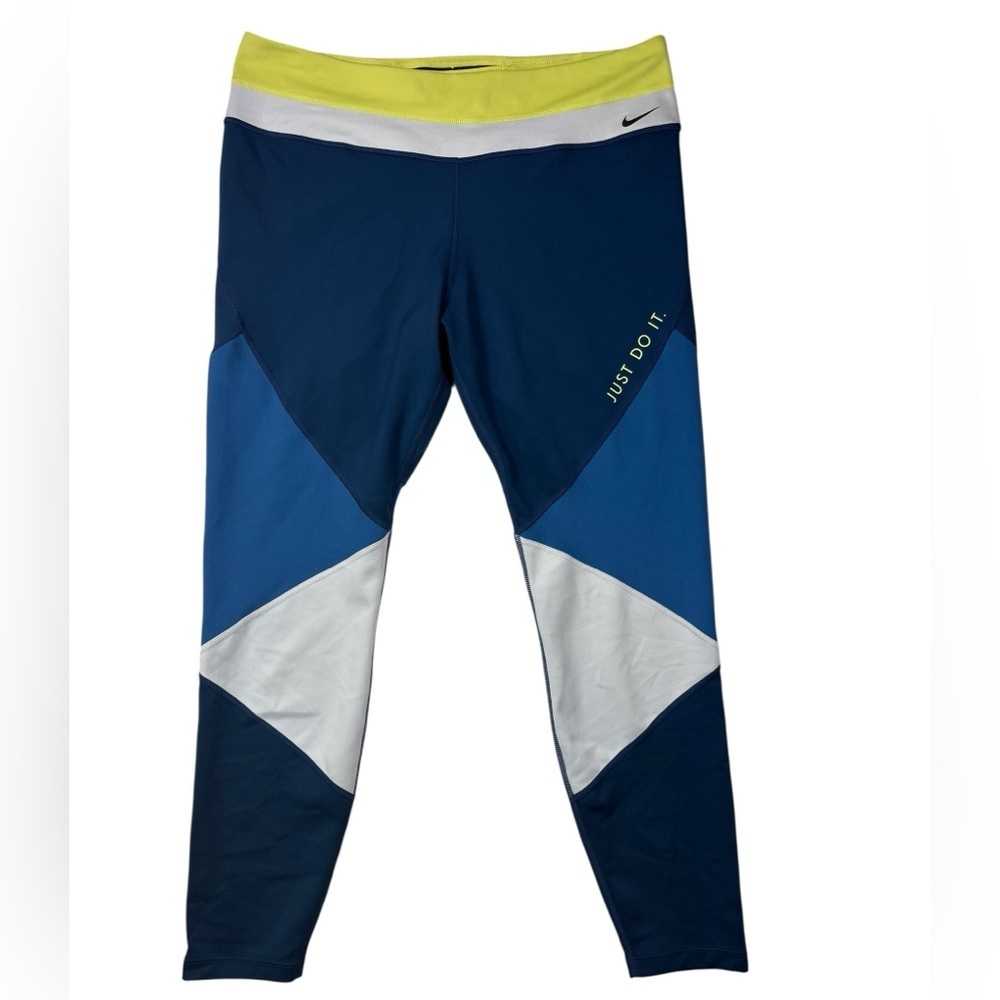 Nike One Women's 7/8 Color Block Leggings | Size XXL - Picture 2 of 9